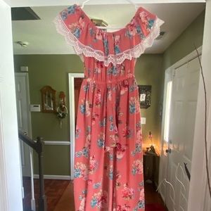 Bonnie Jean summer coral outfit